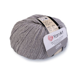 Knitting yarn gina / jeans 50 g - Dove grey (1 Piece)