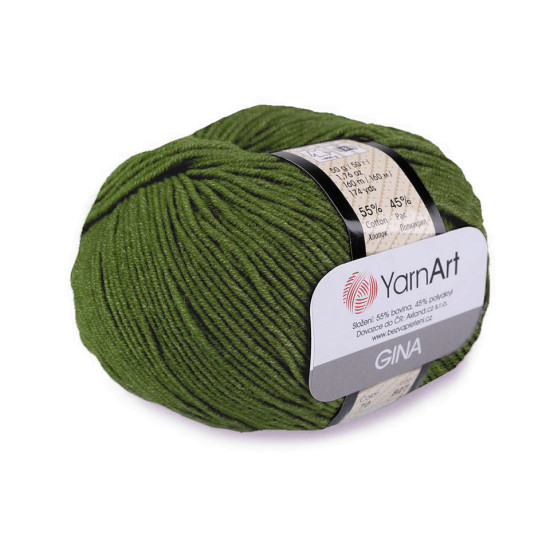 Knitting yarn gina / jeans 50 g - Green fir (1 Piece) Knitting yarn gina / jeans 50 g - Green fir (1 Piece)
