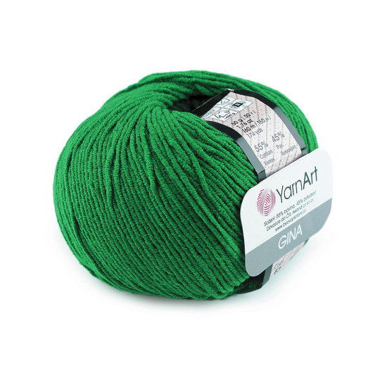 Knitting yarn gina / jeans 50 g - Green fir (1 Piece) Knitting yarn gina / jeans 50 g - Green fir (1 Piece)
