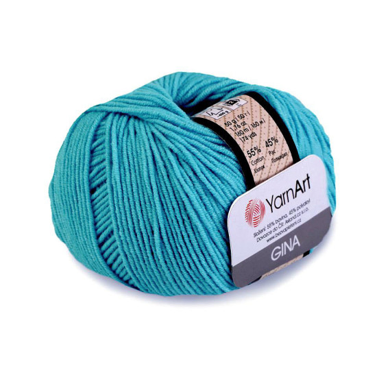 Knitting yarn gina / jeans 50 g - Green fir (1 Piece) Knitting yarn gina / jeans 50 g - Green fir (1 Piece)
