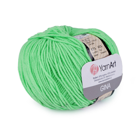 Knitting yarn gina / jeans 50 g - Green fir (1 Piece) Knitting yarn gina / jeans 50 g - Green fir (1 Piece)