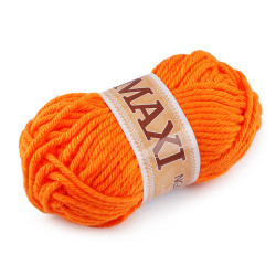 Knitting yarn jumbo maxi 100 g - Orange (1 Piece)