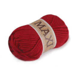 Knitting yarn jumbo maxi 100 g - Red (1 Piece)