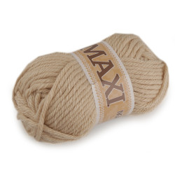 Knitting yarn jumbo maxi 100 g - Lightbeige (1 Piece)