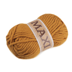 Knitting yarn jumbo maxi 100 g - Mustard (1 Piece)