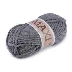 Knitting yarn jumbo maxi 100 g - Grey (1 Piece)