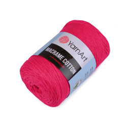 Włóczka macrame cotton 250 g - Malinowy (4 Sztuki)