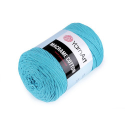 Włóczka macrame cotton 250 g - Niebieski lazurowy (1 Sztuka)