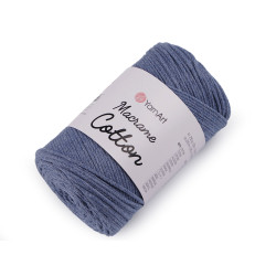 Włóczka macrame cotton 250 g - Niebieski jeansowy (1 Sztuka)