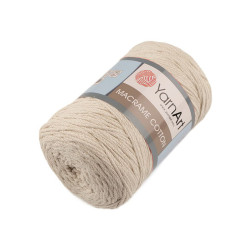 Strickgarn macrame cotton 250 g - Beige (1 Stück)