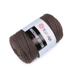 Knitting yarn macrame cotton 250 g - Brown oak (1 Piece)