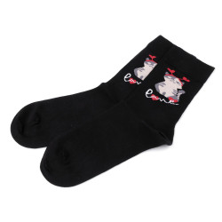 Calcetines alegres wola, algodón - Negro (1 Par)