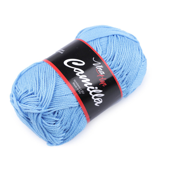 Bavlnená pletacia priadza camilla 50 g - Modrá tmavá (10 Kusy) Bavlnená pletacia priadza camilla 50 g - Modrá tmavá (10 Kusy)