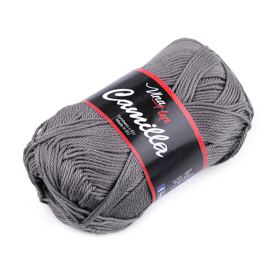 Bavlnená pletacia priadza camilla 50 g - Modrá tmavá (10 Kusy) Bavlnená pletacia priadza camilla 50 g - Modrá tmavá (10 Kusy)
