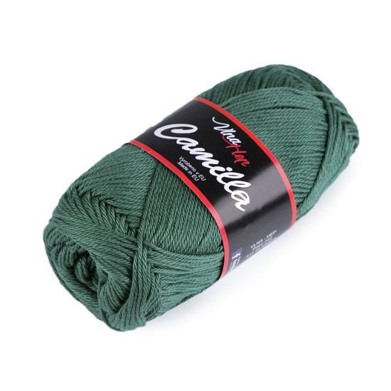 Bavlnená pletacia priadza camilla 50 g - Modrá tmavá (10 Kusy) Bavlnená pletacia priadza camilla 50 g - Modrá tmavá (10 Kusy)