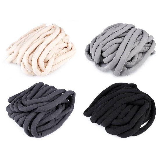 Włóczka maxi marshmallow mocna 250 g - Szary (9 Metry) Włóczka maxi marshmallow mocna 250 g - Szary (9 Metry)