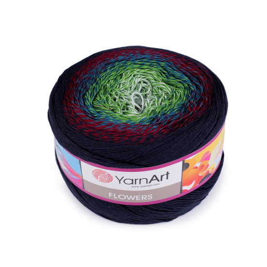 Knitting yarn flowers 250 g - Turquoise (2 Pieces) Knitting yarn flowers 250 g - Turquoise (2 Pieces)