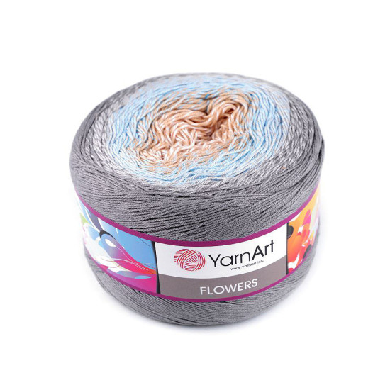 Knitting yarn flowers 250 g - Turquoise (2 Pieces) Knitting yarn flowers 250 g - Turquoise (2 Pieces)