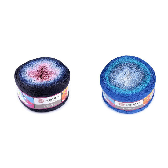 Knitting yarn flowers 250 g - Turquoise (2 Pieces) Knitting yarn flowers 250 g - Turquoise (2 Pieces)
