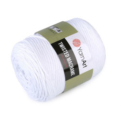 Strickgarn twisted macrame, 500 g, entwirbar - Weiß (2 Stücke)