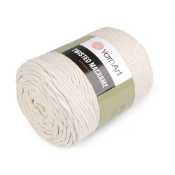 Knitting yarn twisted macrame 500 g, combing - Sea shell (1 Piece)