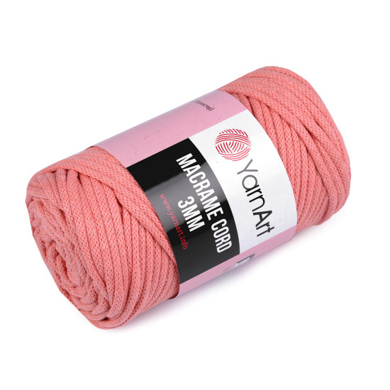 Fir de tricotat / croșetat macrame cord, 250 g - Roz (1 Bucată) Fir de tricotat / croșetat macrame cord, 250 g - Roz (1 Bucată)