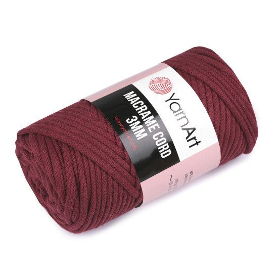 Fir de tricotat / croșetat macrame cord, 250 g - Roz (1 Bucată) Fir de tricotat / croșetat macrame cord, 250 g - Roz (1 Bucată)