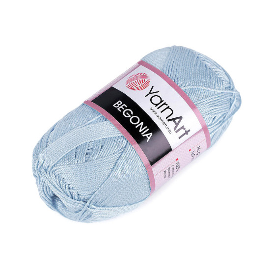 Bavlněná pletací příze begonia 50 g - Šedá nejsvětlejší (10 Kusy) Bavlněná pletací příze begonia 50 g - Šedá nejsvětlejší (10 Kusy)