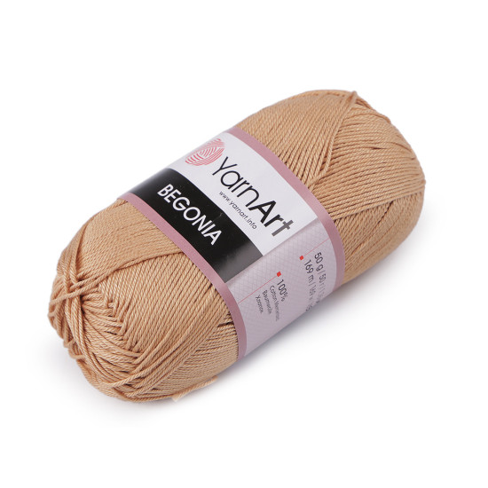 Bavlněná pletací příze begonia 50 g - Šedá nejsvětlejší (10 Kusy) Bavlněná pletací příze begonia 50 g - Šedá nejsvětlejší (10 Kusy)