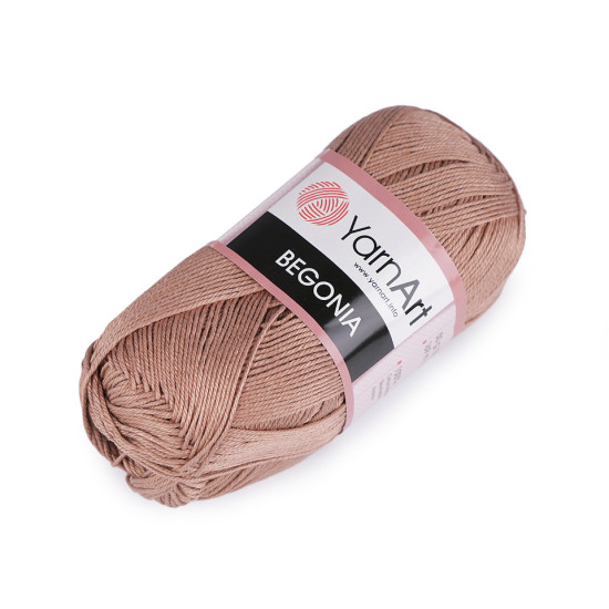 Bavlněná pletací příze begonia 50 g - Šedá nejsvětlejší (10 Kusy) Bavlněná pletací příze begonia 50 g - Šedá nejsvětlejší (10 Kusy)