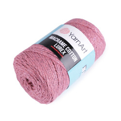 Włóczka macrame cotton lurex 250 g - Stary róż (1 Sztuka)