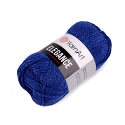 Pletací příze elegance lurex 50 g - Modrá královská (1 Kus)