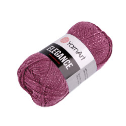 Pletací příze elegance lurex 50 g - Starorůžová (1 Kus)
