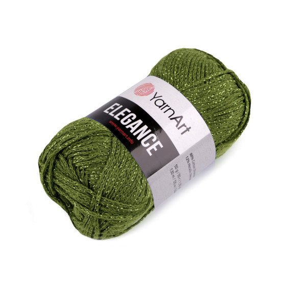 Pletací příze elegance lurex 50 g - Modrá královská (1 Kus)