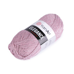 Pletací příze elegance lurex 50 g - Starorůžová sv. (1 Kus)