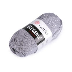 Pletací příze elegance lurex 50 g - Šedá paloma (1 Kus)