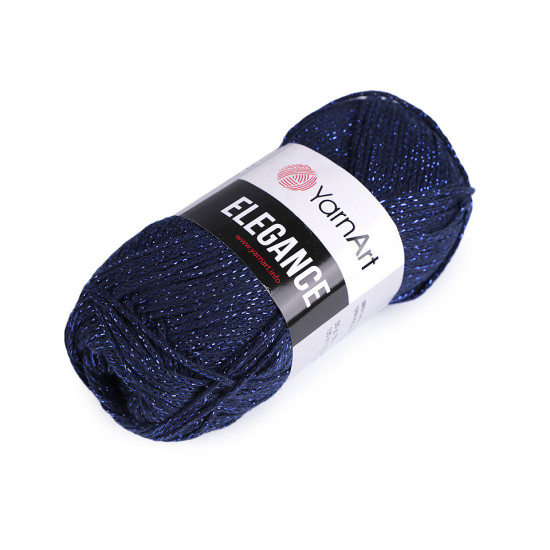 Pletací příze elegance lurex 50 g - Modrá královská (1 Kus)