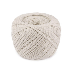 Bavlnená priadza macrame ø2-2,5 mm rozčesávacia - Režná svetlá (1 Kus)
