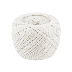 Baumwollgarn für makramee, ø 2–2,5 mm, entwirbar - Beige-weiß (1 Stück)