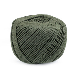 Włóczka bawełniana do makramy ø2-2,5 mm do rozczesania - Zielony khaki (1 Sztuka)
