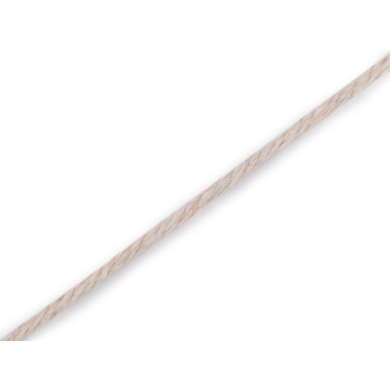Baumwollgarn für makramee, ø 2–2,5 mm, entwirbar - Hellbraun (1 Stück) Baumwollgarn für makramee, ø 2–2,5 mm, entwirbar - Hellbraun (1 Stück)