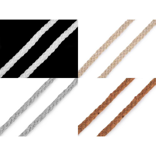 Twisted cotton cord / string ø5 mm - Burlap (180 Meters)