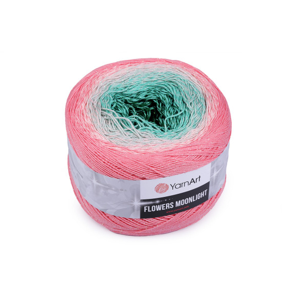 Pletacie priadza flowers moonlight 260 g - Šedá svetlá (2 Kusy)