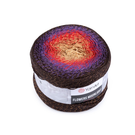 Pletacie priadza flowers moonlight 260 g - Šedá svetlá (2 Kusy)
