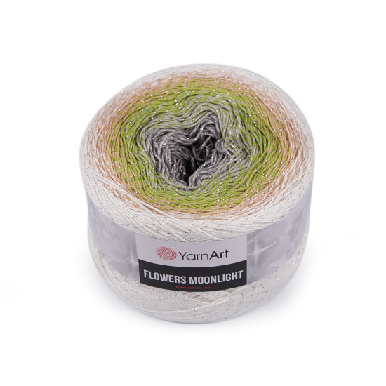 Pletacie priadza flowers moonlight 260 g - Šedá svetlá (2 Kusy)
