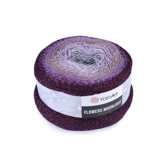 Pletacie priadza flowers moonlight 260 g - Šedá svetlá (2 Kusy)