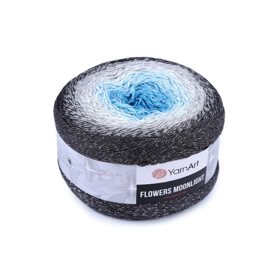 Pletacie priadza flowers moonlight 260 g - Šedá svetlá (2 Kusy)