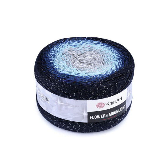 Pletacie priadza flowers moonlight 260 g - Šedá svetlá (2 Kusy)