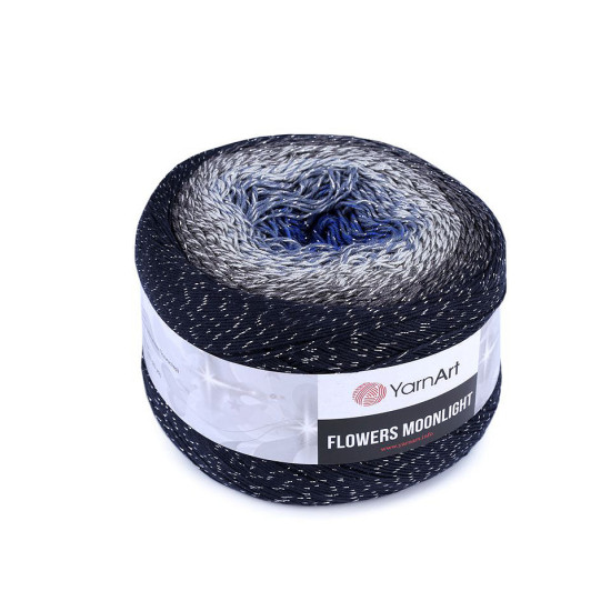 Pletacie priadza flowers moonlight 260 g - Šedá svetlá (2 Kusy)
