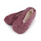 Damen winter anti-rutsch ballerina-hausschuhe - Altrosa (1 Paar)